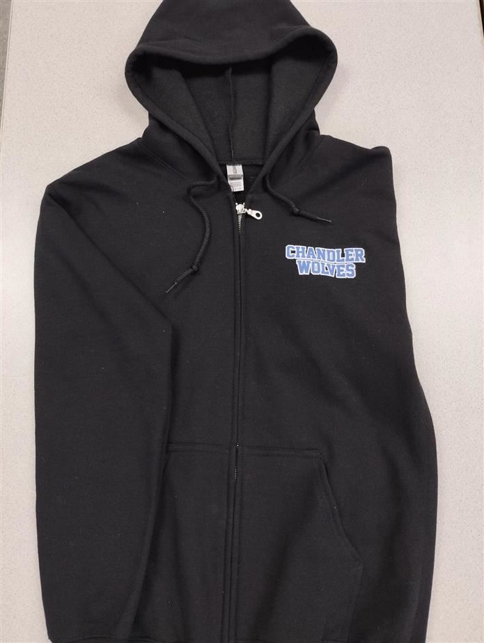 Black Zipper Hoodie